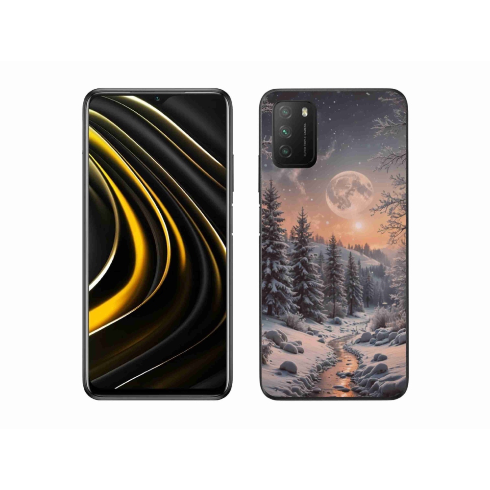 Gelový kryt mmCase na Xiaomi Poco M3 - zimní krajina 2