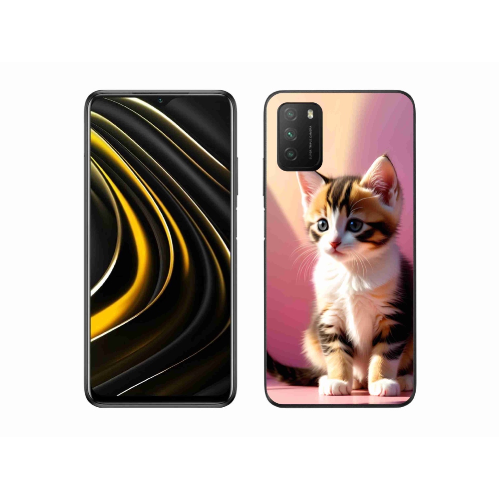 Gelový kryt mmCase na Xiaomi Poco M3 - zvědavé kotě 2