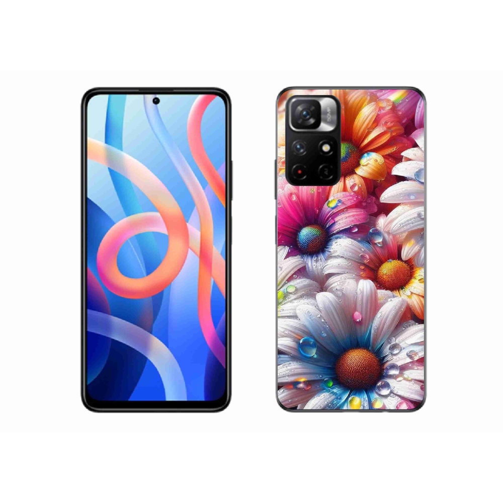 Gelový kryt mmCase na Xiaomi Poco M4 Pro 5G - barevné kopretiny