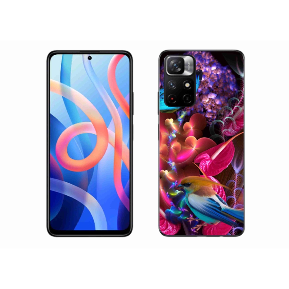 Gelový kryt mmCase na Xiaomi Poco M4 Pro 5G - barevné květiny