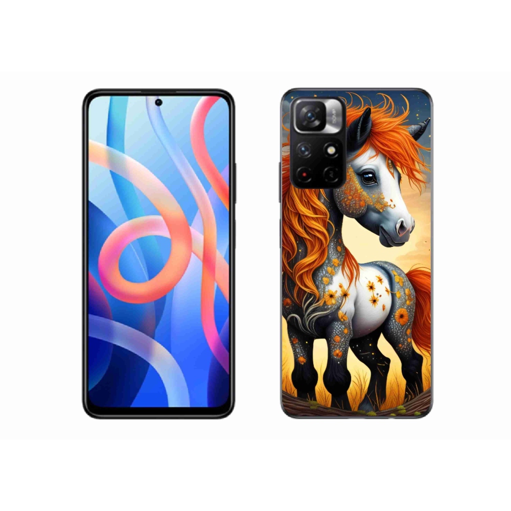 Gelový kryt mmCase na Xiaomi Poco M4 Pro 5G - barevný poník