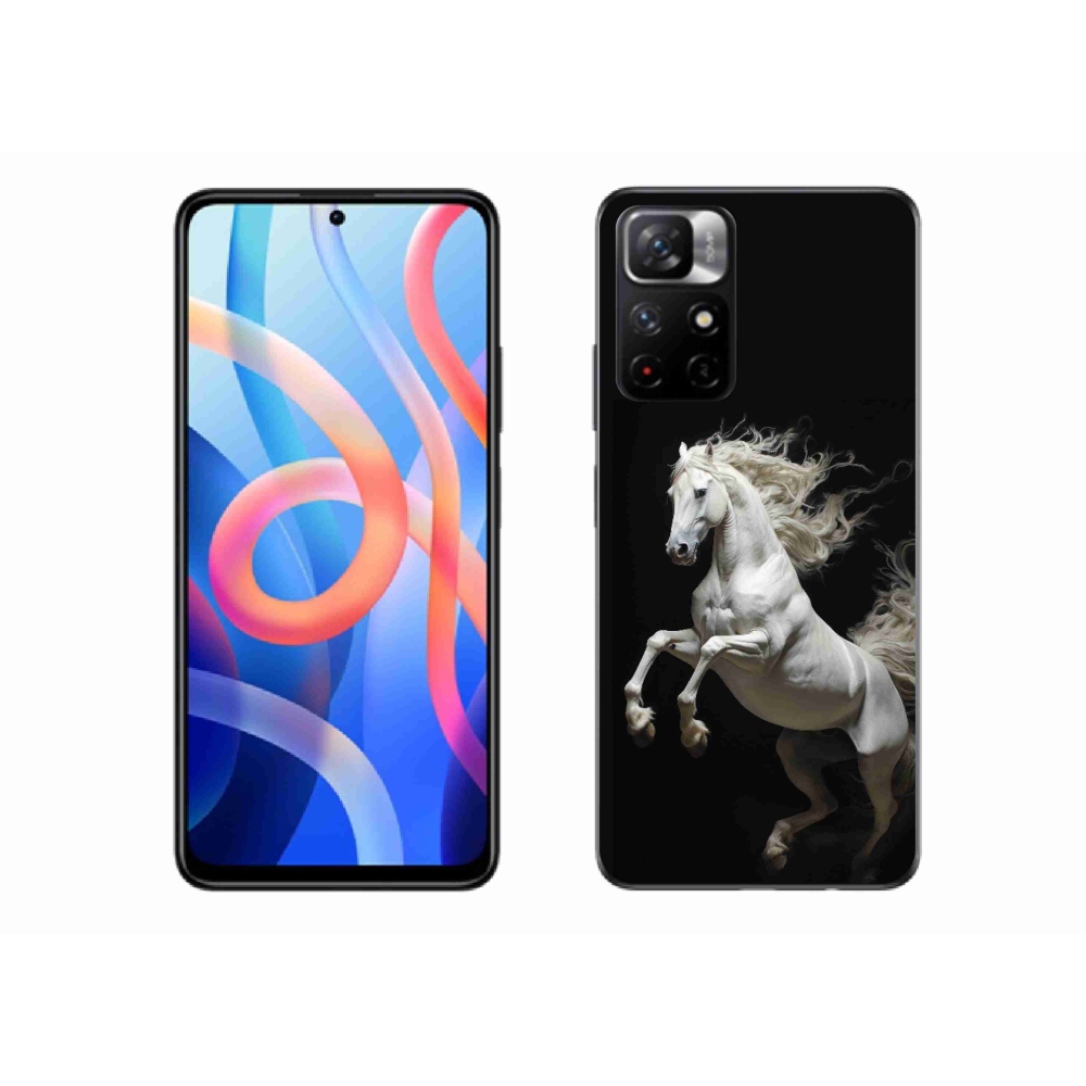Gelový kryt mmCase na Xiaomi Poco M4 Pro 5G - bílý kůň 4