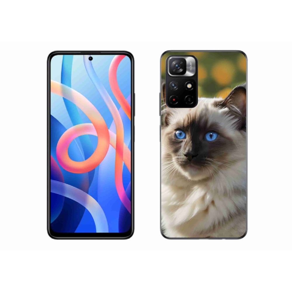 Gelový kryt mmCase na Xiaomi Poco M4 Pro 5G - bílý ragdoll