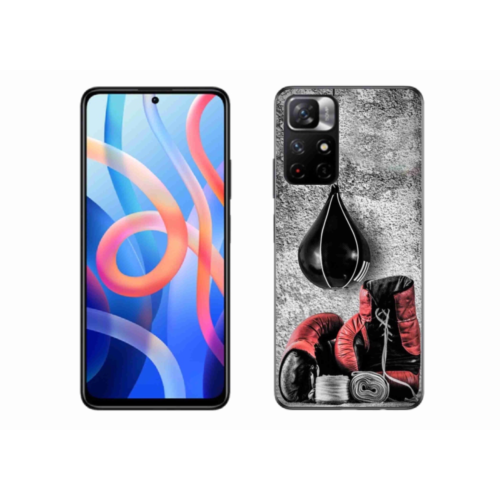 Gelový kryt mmCase na Xiaomi Poco M4 Pro 5G - boxovací pytel a rukavice