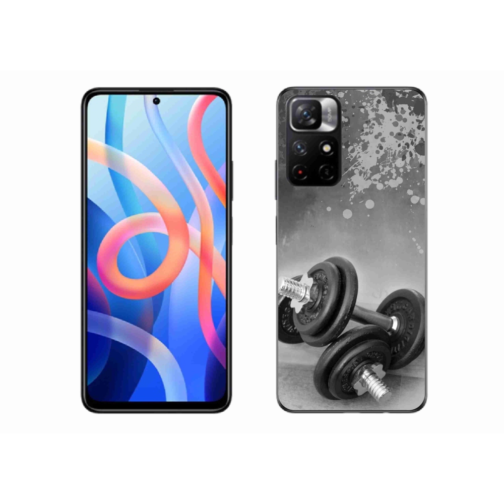 Gelový kryt mmCase na Xiaomi Poco M4 Pro 5G - činky 1