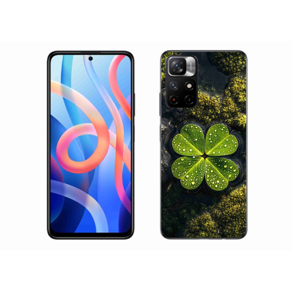 Gelový kryt mmCase na Xiaomi Poco M4 Pro 5G - čtyřlístek