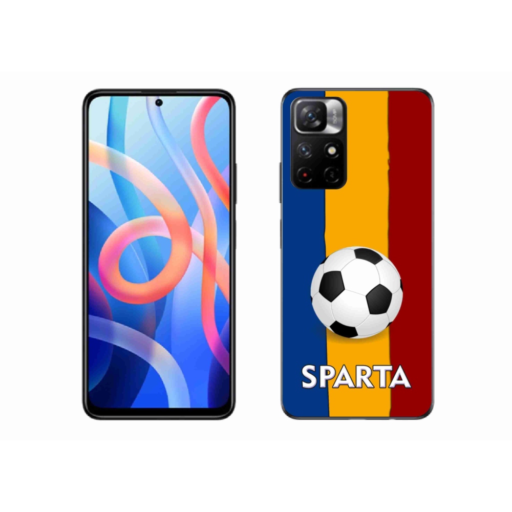 Gelový kryt mmCase na Xiaomi Poco M4 Pro 5G - fotbal 1