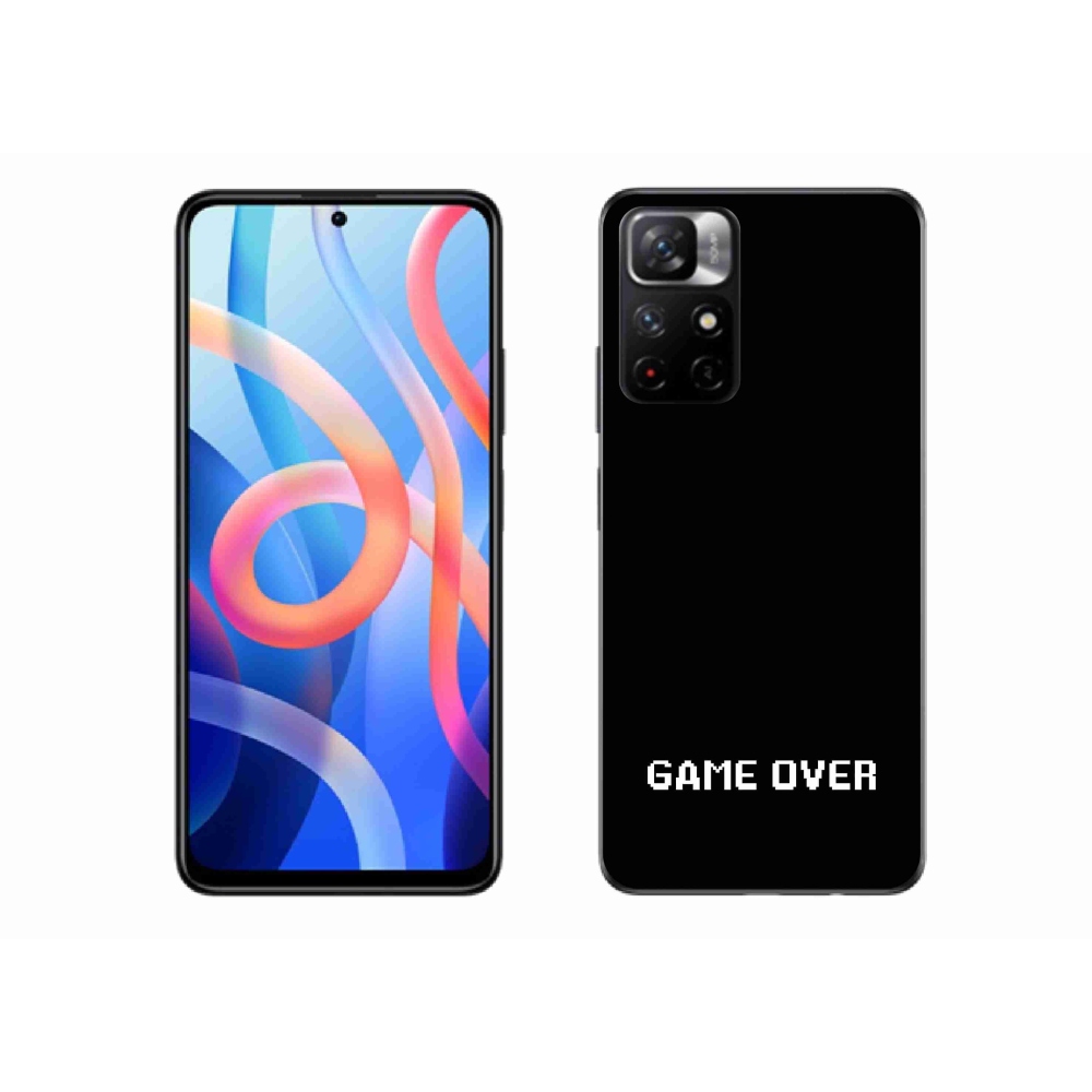 Gelový kryt mmCase na Xiaomi Poco M4 Pro 5G - game over černé pozadí