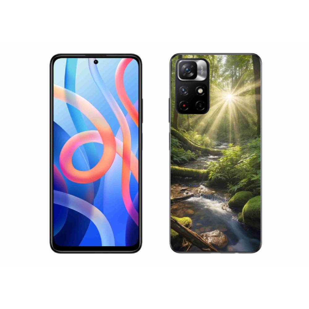 Gelový kryt mmCase na Xiaomi Poco M4 Pro 5G - hlubina lesa