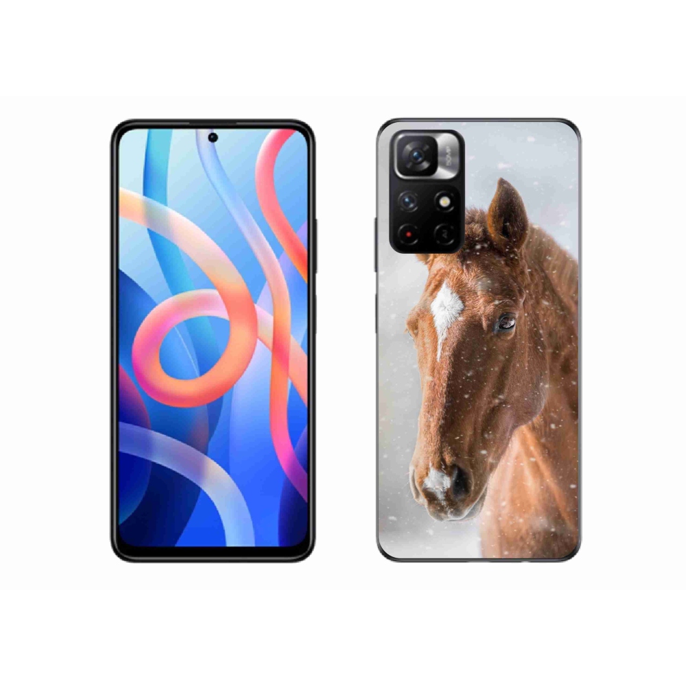 Gelový kryt mmCase na Xiaomi Poco M4 Pro 5G - hnědý kůň 2