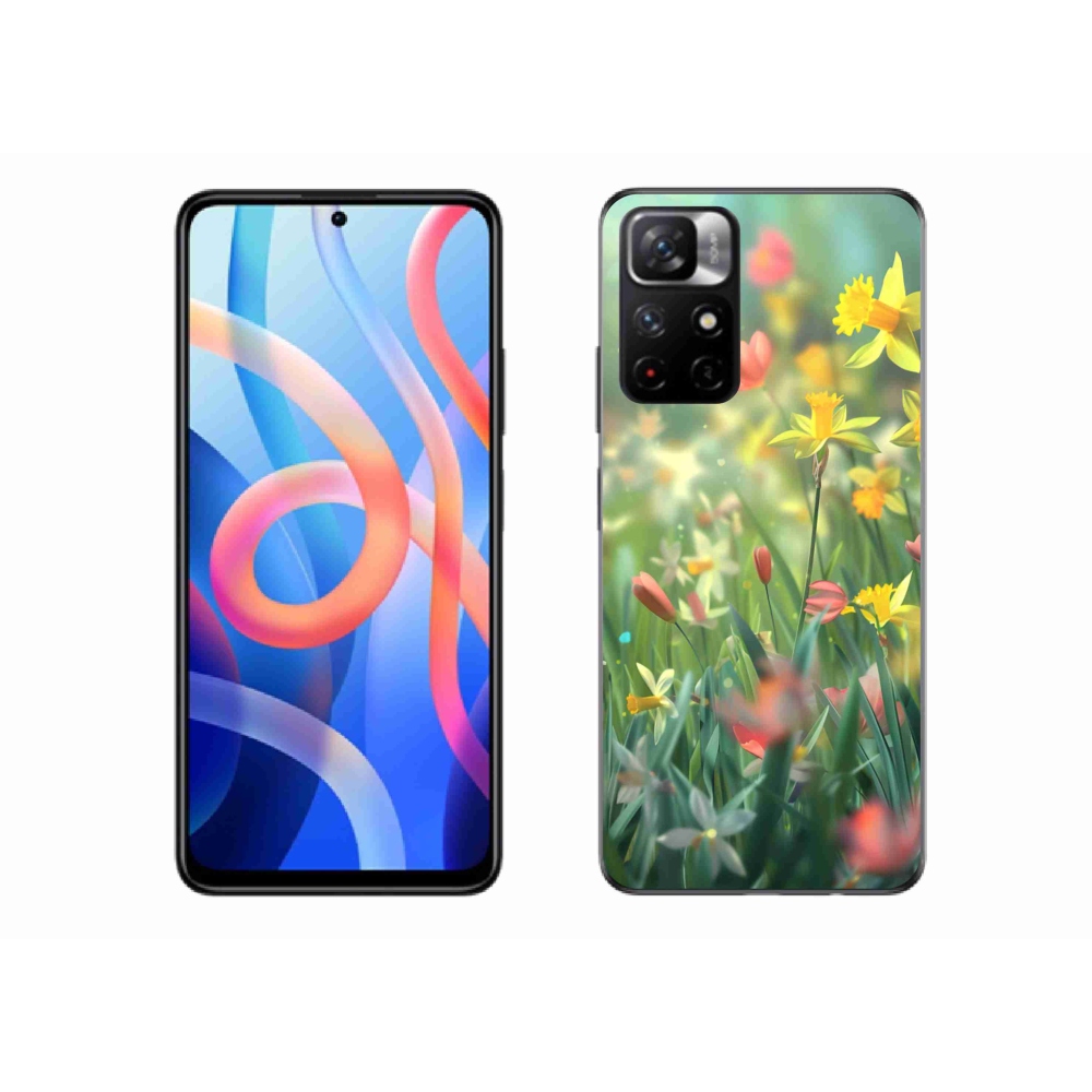 Gelový kryt mmCase na Xiaomi Poco M4 Pro 5G - jarní květy