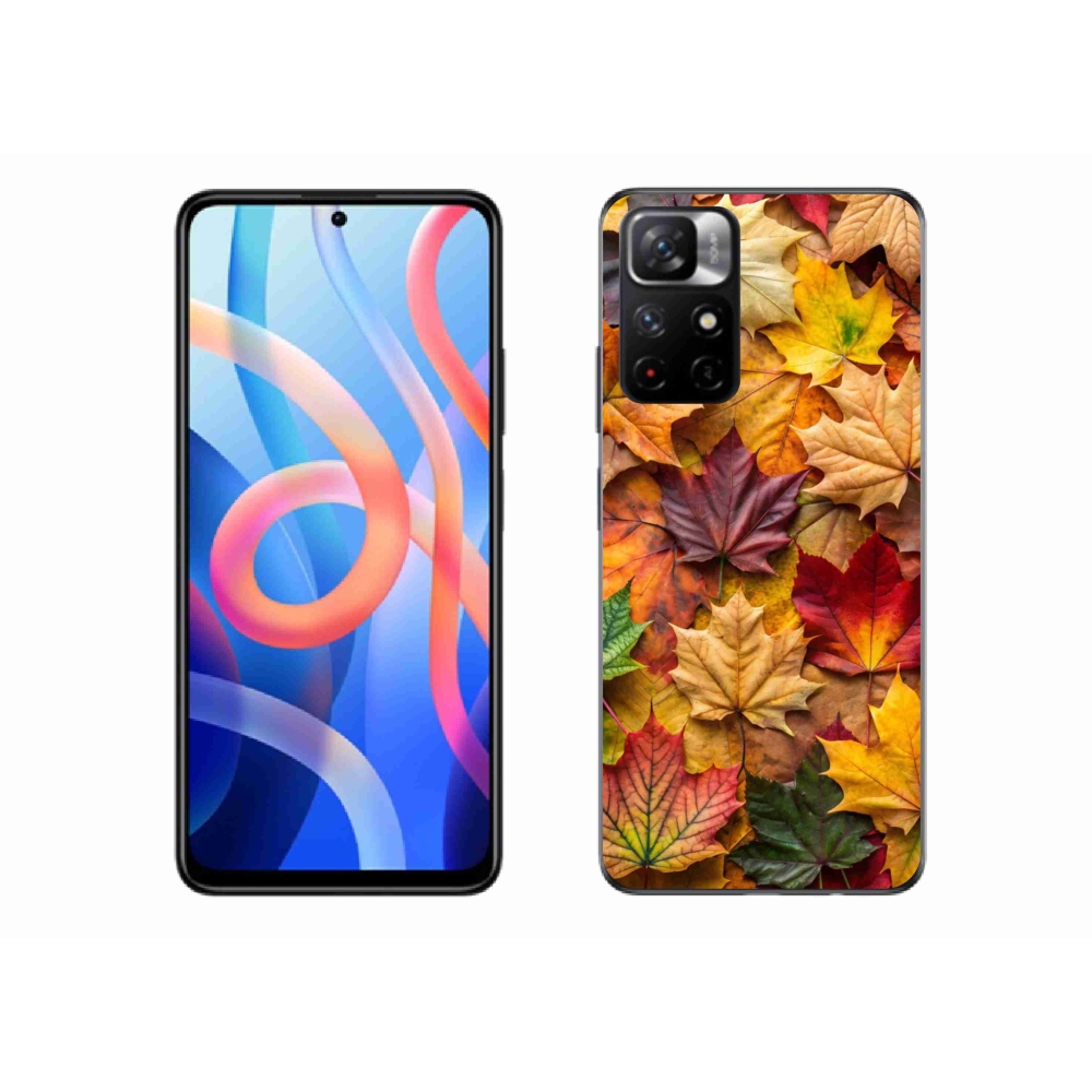 Gelový kryt mmCase na Xiaomi Poco M4 Pro 5G - javorové listy 2