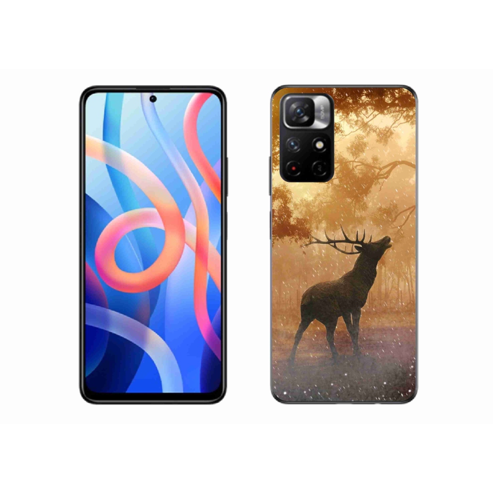 Gelový kryt mmCase na Xiaomi Poco M4 Pro 5G - jelen v říji