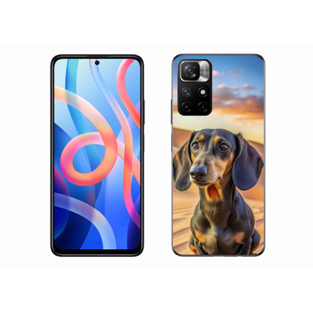 Gelový kryt mmCase na Xiaomi Poco M4 Pro 5G - jezevčík 3 