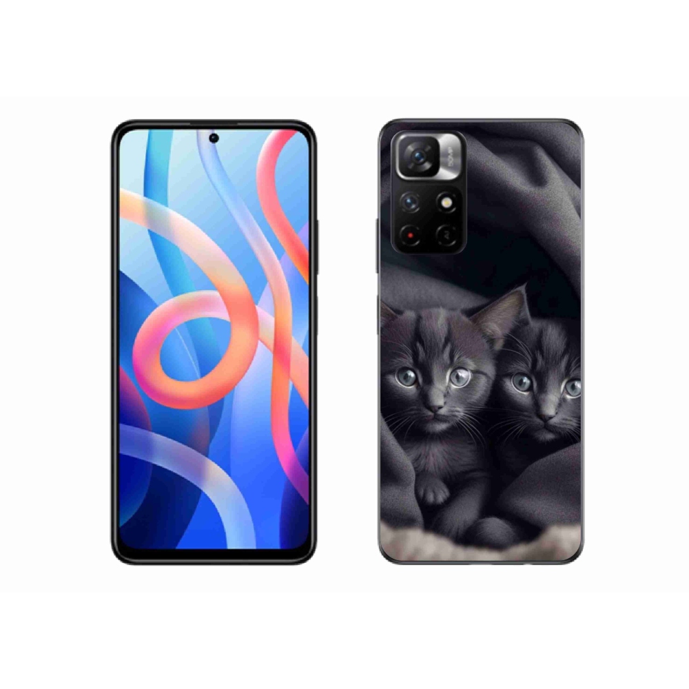 Gelový kryt mmCase na Xiaomi Poco M4 Pro 5G - kočičí duo