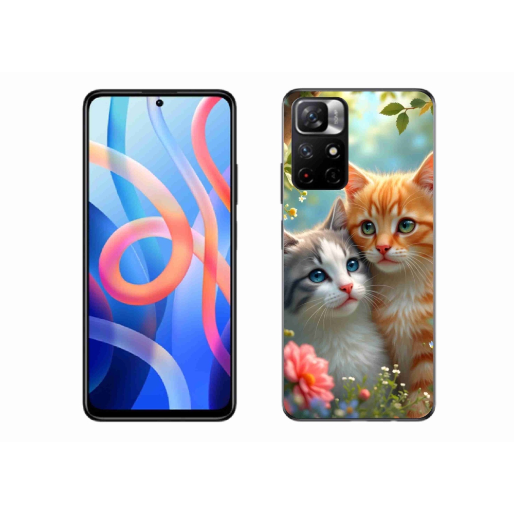 Gelový kryt mmCase na Xiaomi Poco M4 Pro 5G - kočičí láska 2