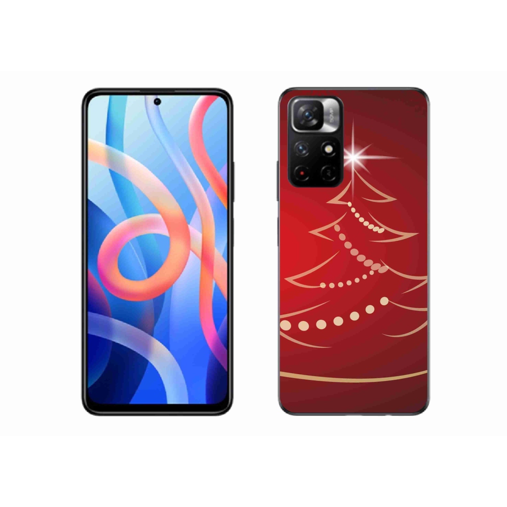 Gelový kryt mmCase na Xiaomi Poco M4 Pro 5G - kreslený vánoční stromek