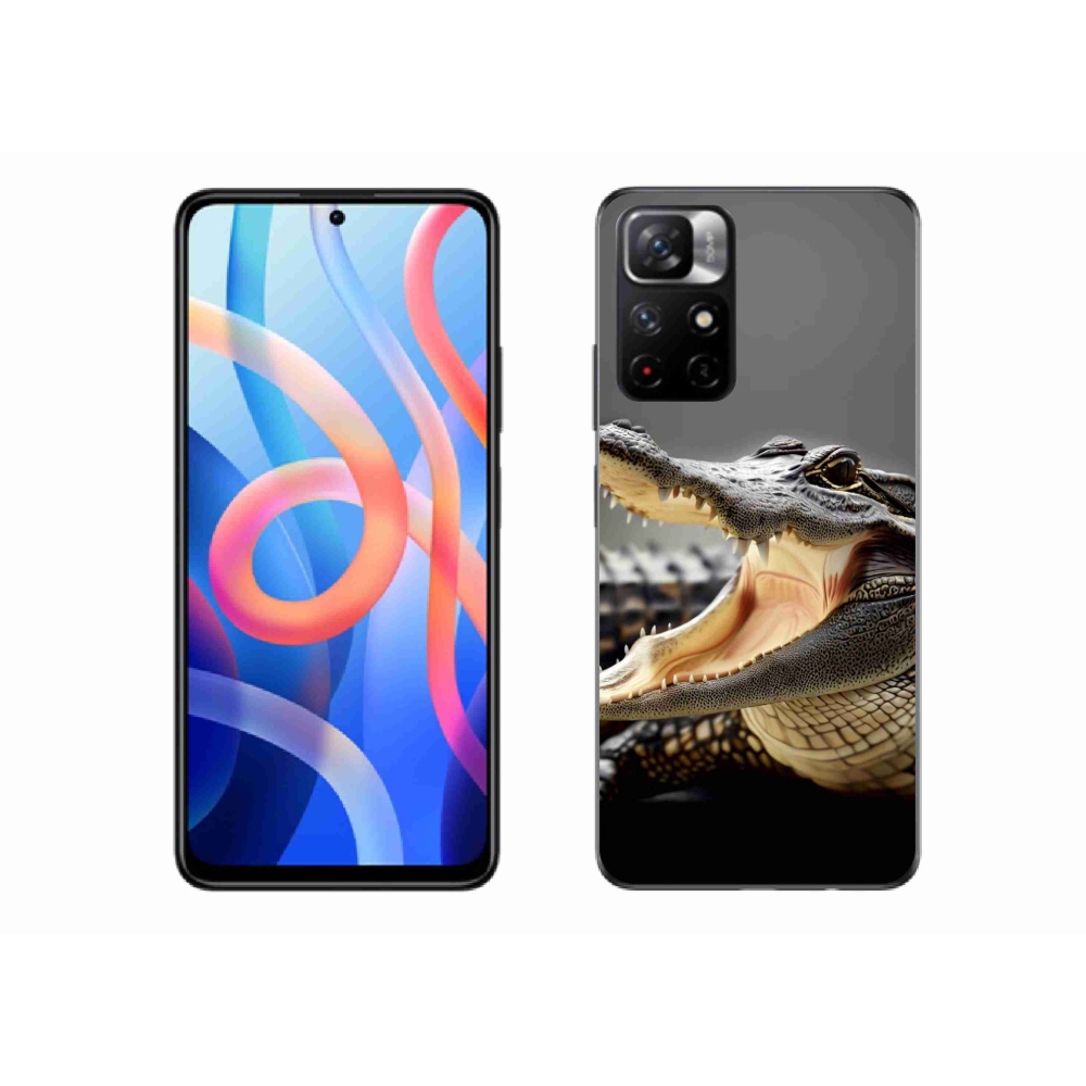 Gelový kryt mmCase na Xiaomi Poco M4 Pro 5G - krokodýl