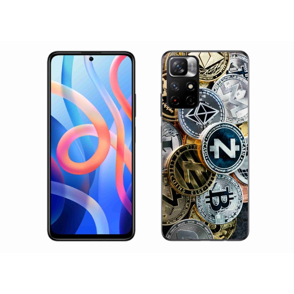Gelový kryt mmCase na Xiaomi Poco M4 Pro 5G - kryptoměny