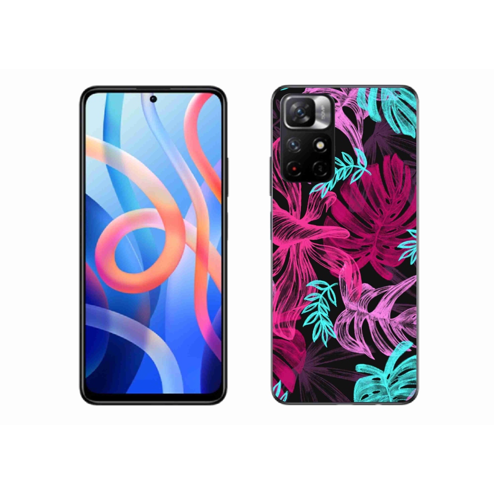 Gelový kryt mmCase na Xiaomi Poco M4 Pro 5G - květiny 1