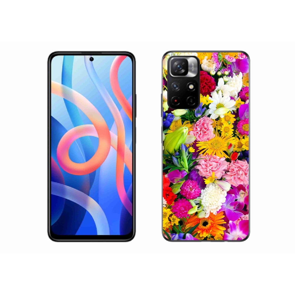 Gelový kryt mmCase na Xiaomi Poco M4 Pro 5G - květiny 12