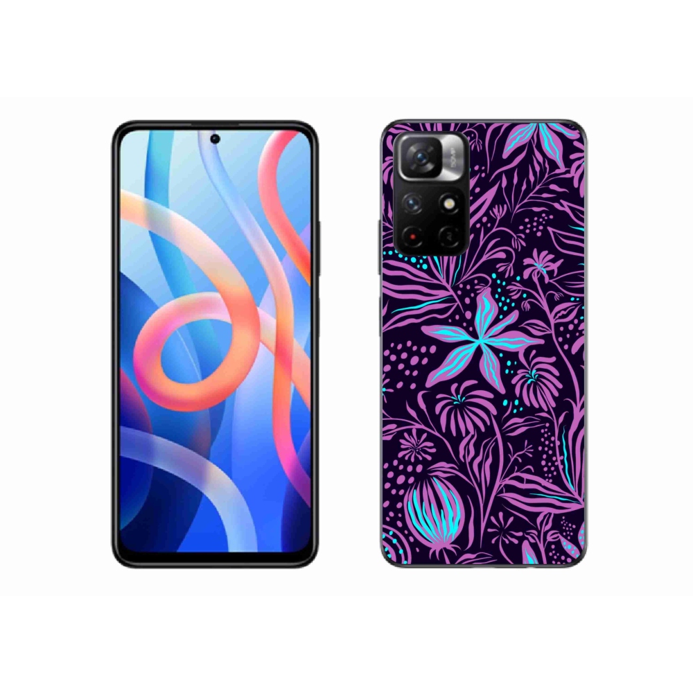 Gelový kryt mmCase na Xiaomi Poco M4 Pro 5G - květiny 2