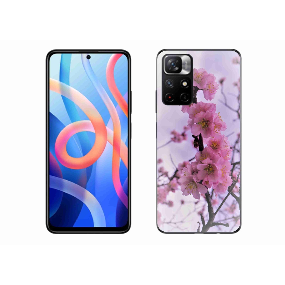 Gelový kryt mmCase na Xiaomi Poco M4 Pro 5G - květiny 7