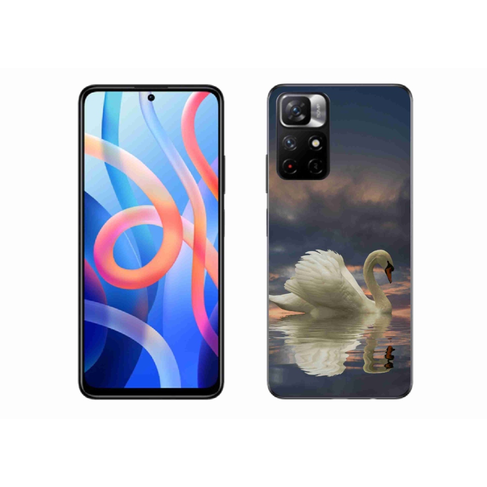 Gelový kryt mmCase na Xiaomi Poco M4 Pro 5G - labuť