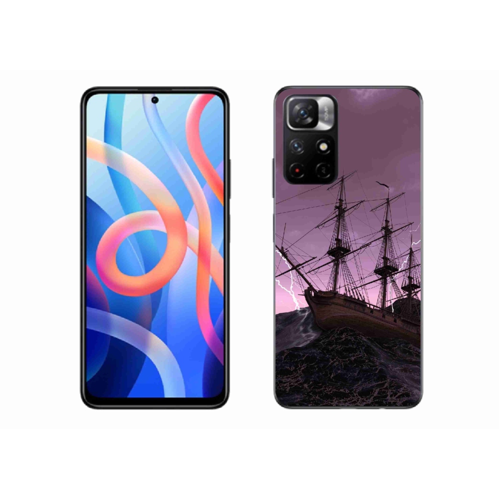 Gelový kryt mmCase na Xiaomi Poco M4 Pro 5G - loď v bouři