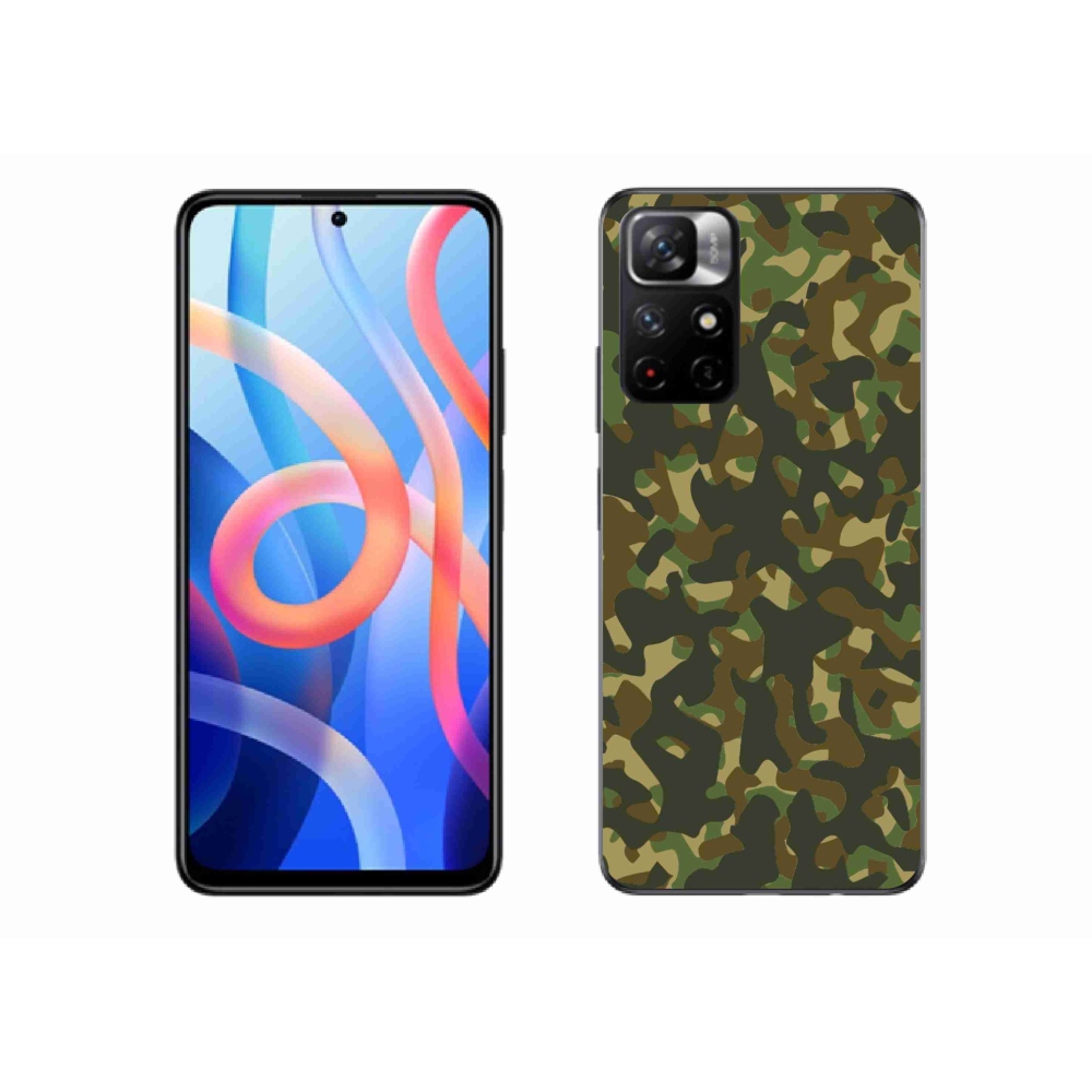 Gelový kryt mmCase na Xiaomi Poco M4 Pro 5G - maskáčový vzor 1