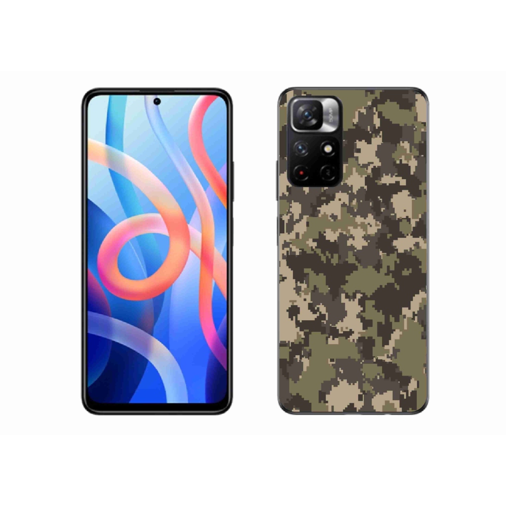 Gelový kryt mmCase na Xiaomi Poco M4 Pro 5G - maskáčový vzor 12