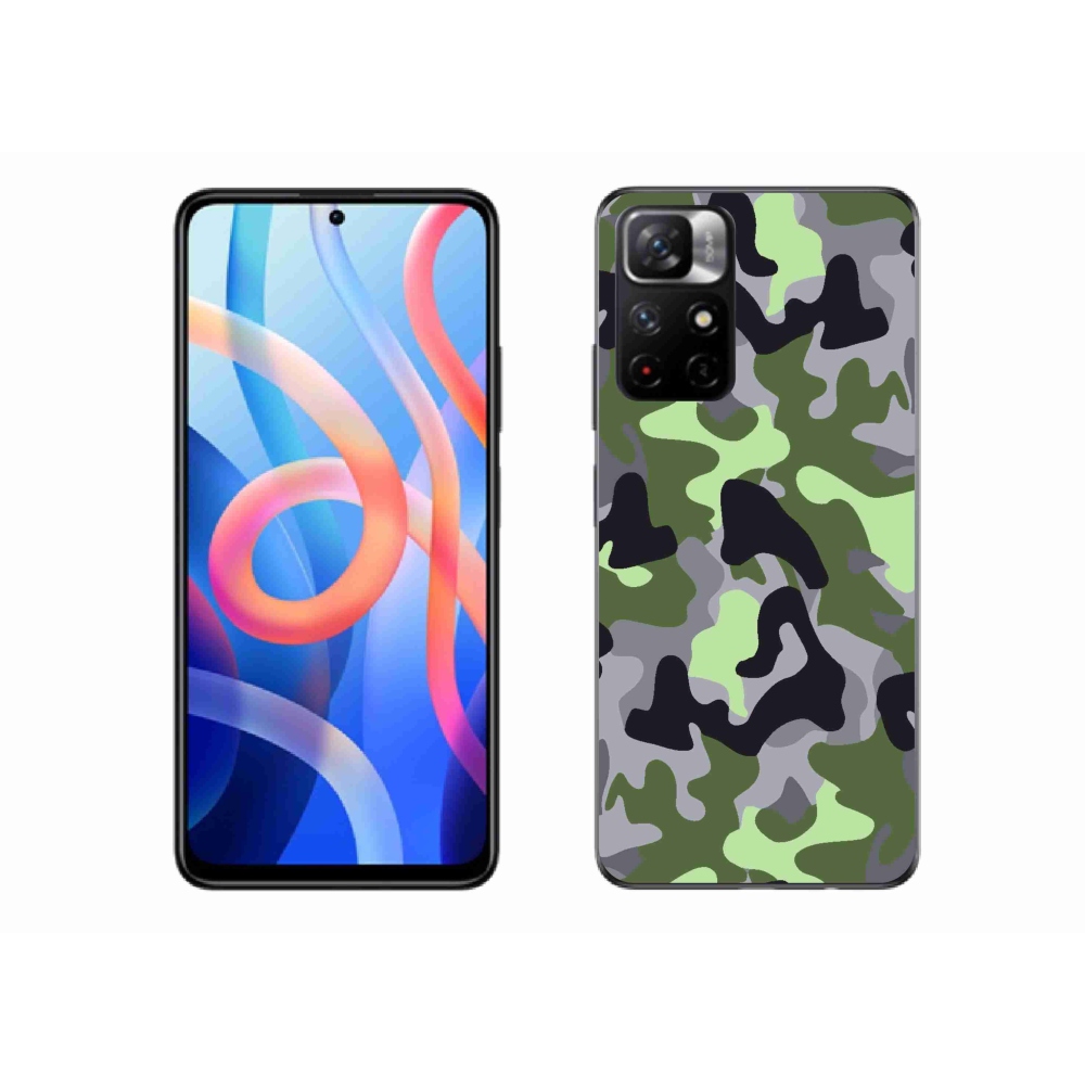 Gelový kryt mmCase na Xiaomi Poco M4 Pro 5G - maskáčový vzor 7