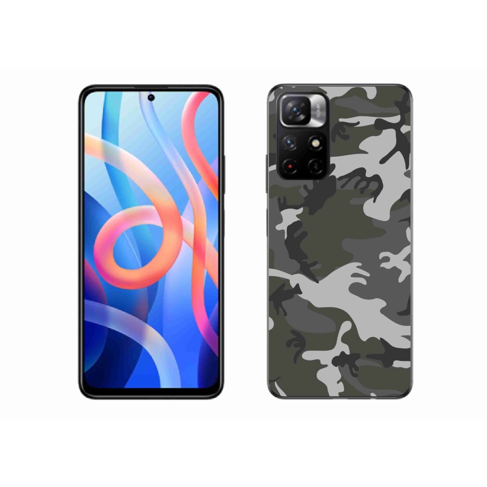 Gelový kryt mmCase na Xiaomi Poco M4 Pro 5G - maskáčový vzor