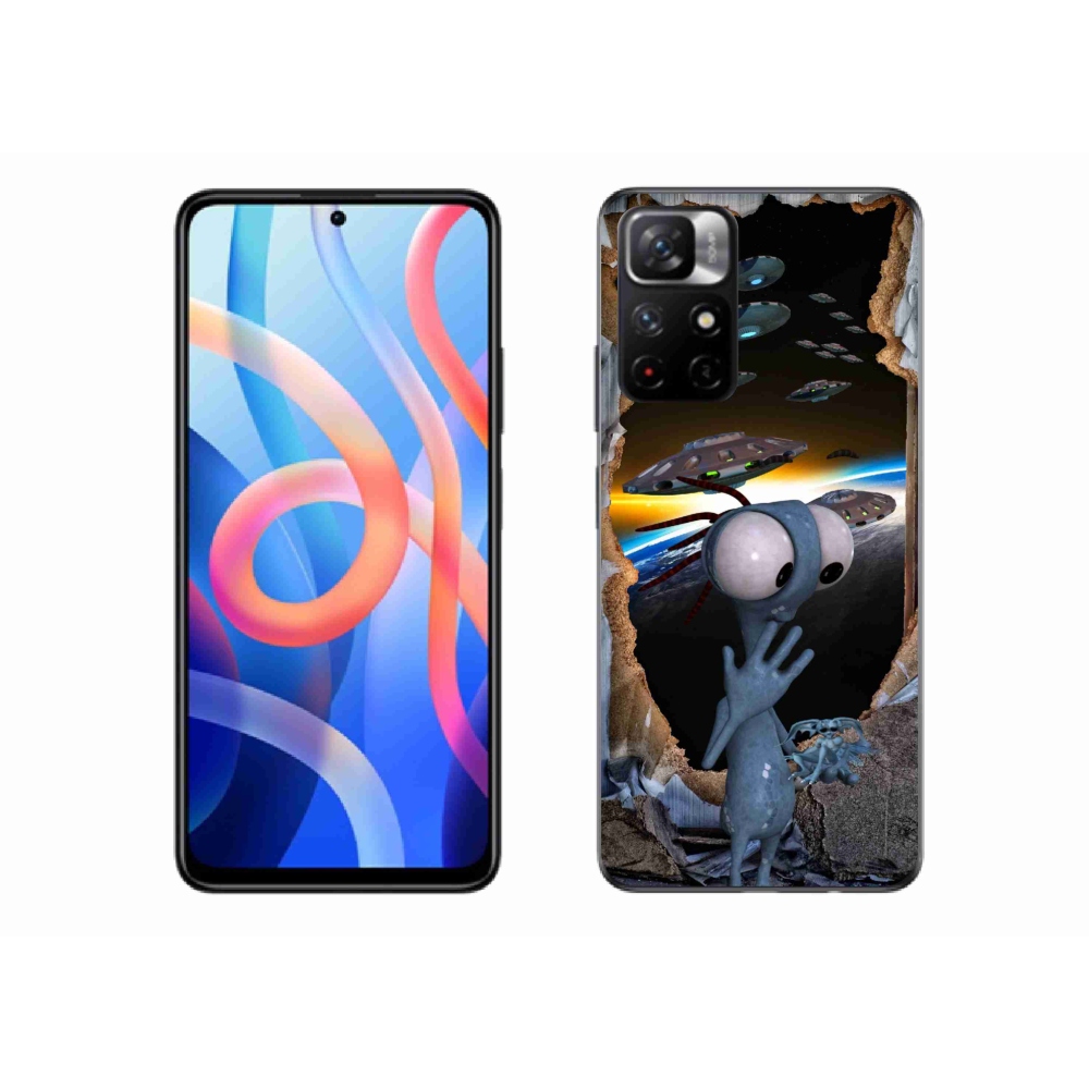 Gelový kryt mmCase na Xiaomi Poco M4 Pro 5G - mimozemšťan