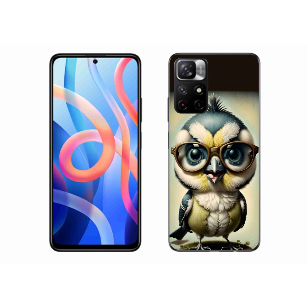 Gelový kryt mmCase na Xiaomi Poco M4 Pro 5G - mládě s brýlemi