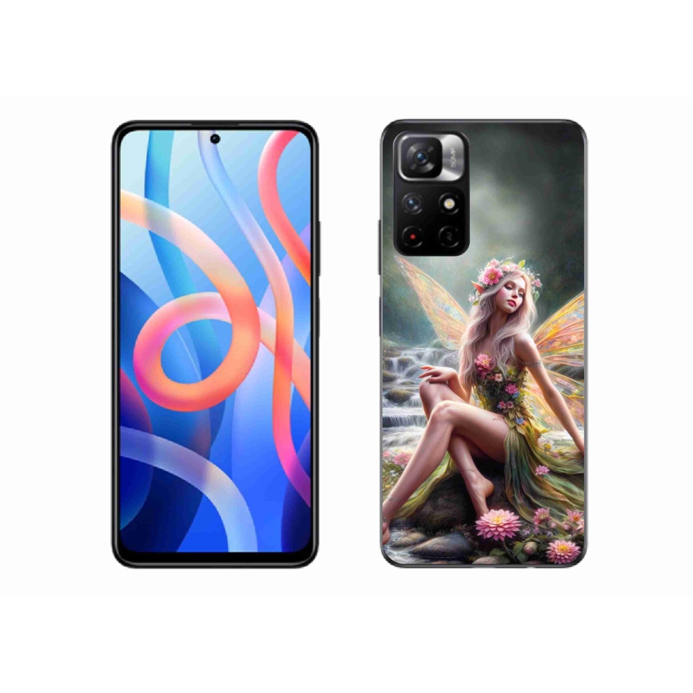 Gelový kryt mmCase na Xiaomi Poco M4 Pro 5G - motýlí žena 1