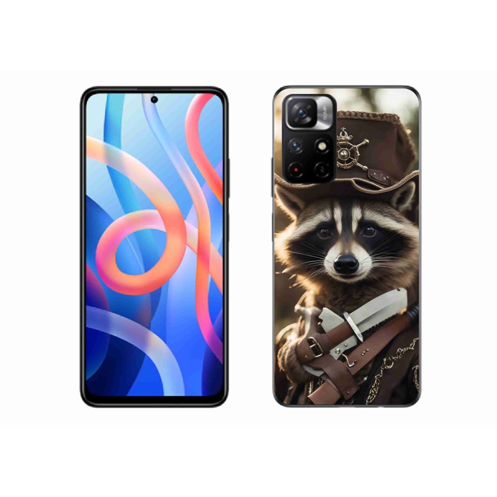 Gelový kryt mmCase na Xiaomi Poco M4 Pro 5G - mýval v uniformě