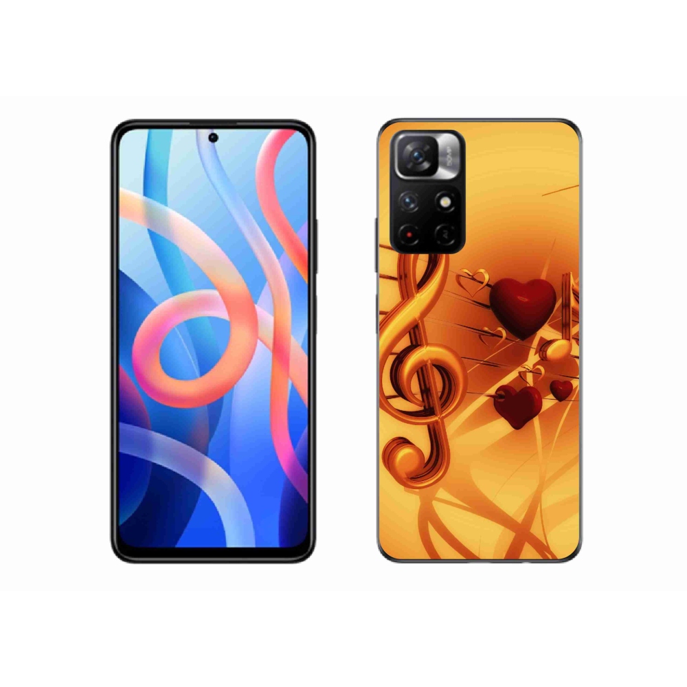 Gelový kryt mmCase na Xiaomi Poco M4 Pro 5G - noty