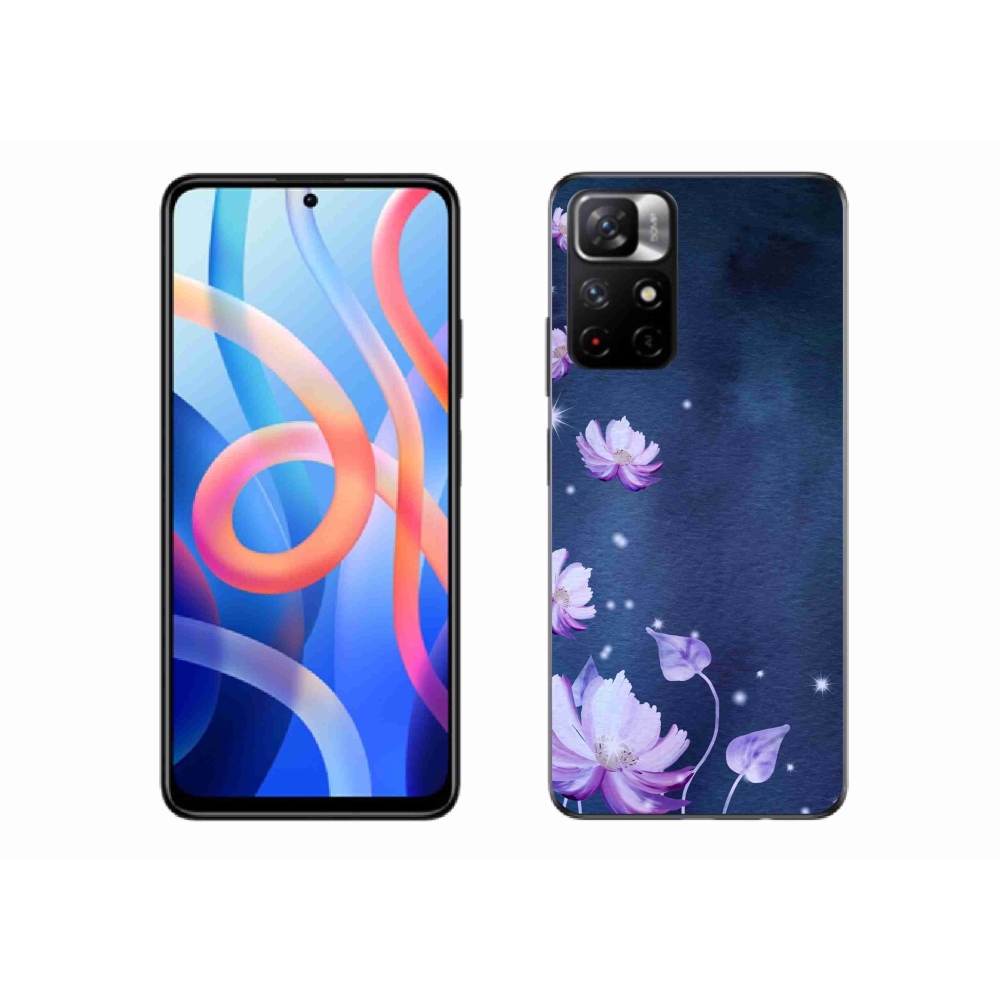 Gelový kryt mmCase na Xiaomi Poco M4 Pro 5G - padající květy