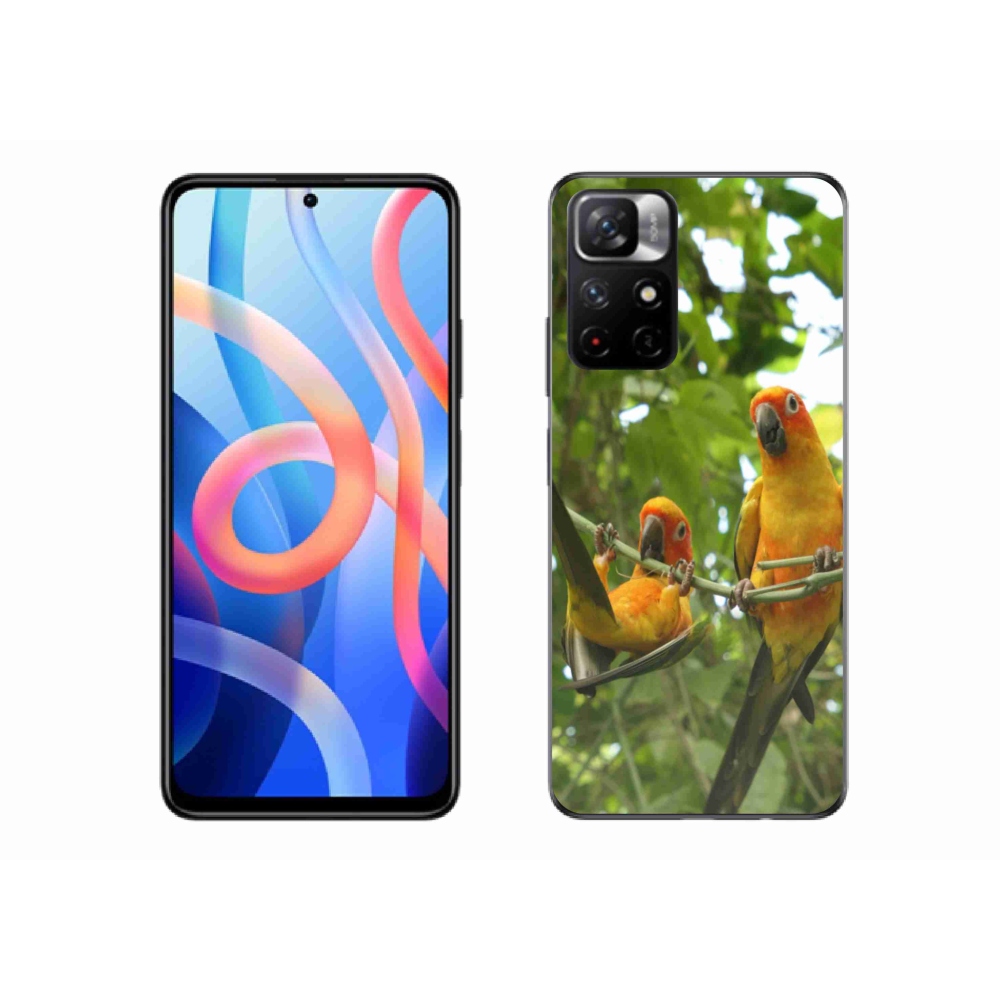 Gelový kryt mmCase na Xiaomi Poco M4 Pro 5G - papoušci aratingy