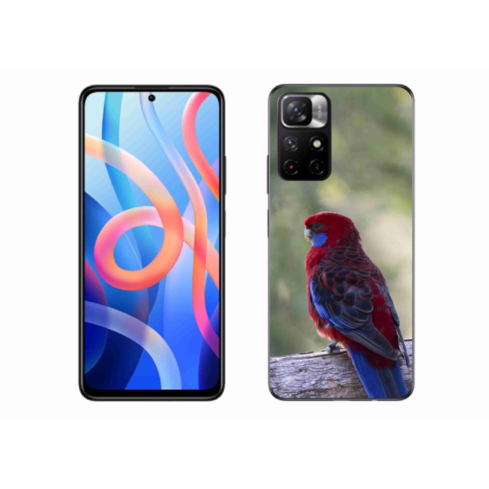 Gelový kryt mmCase na Xiaomi Poco M4 Pro 5G - papoušek rosela