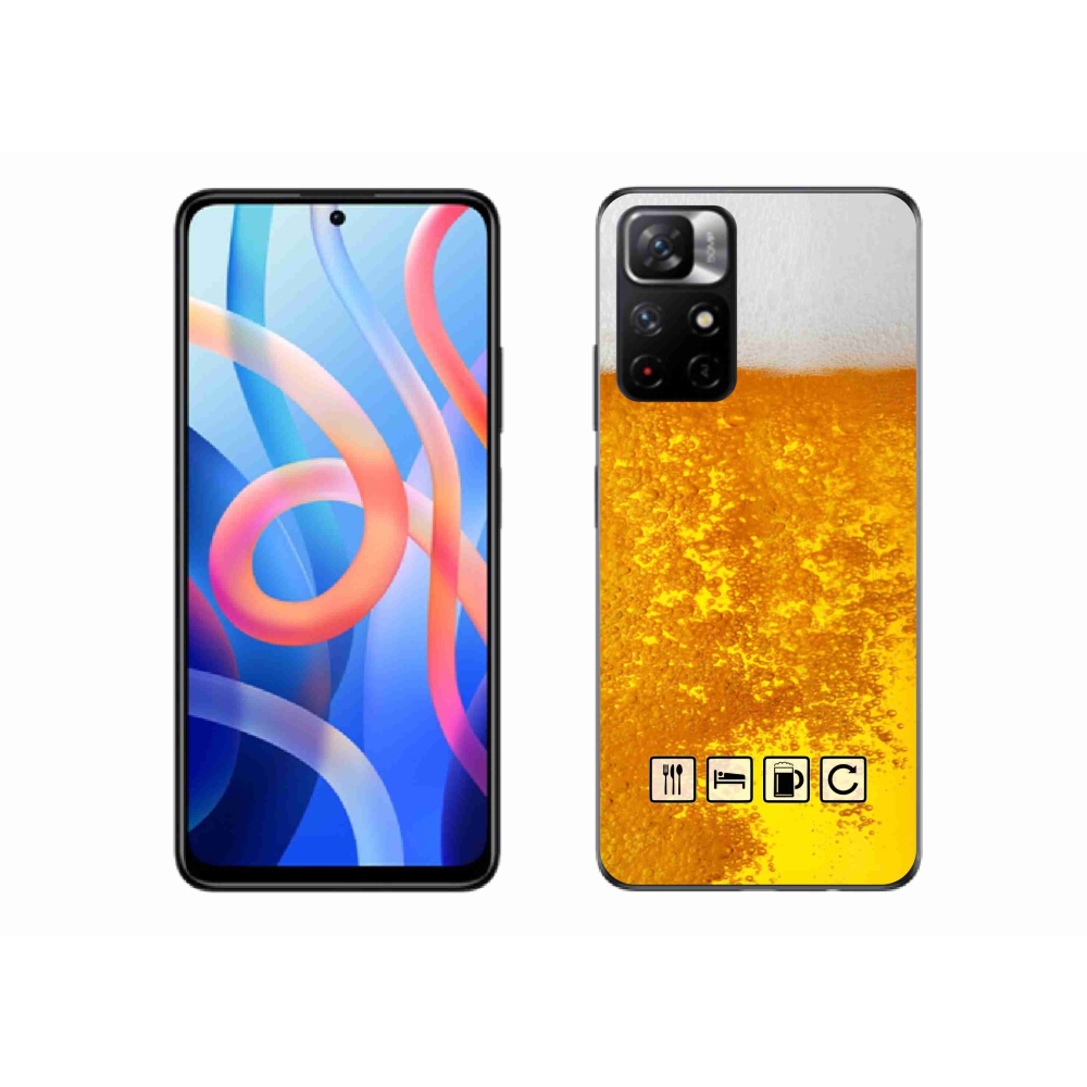 Gelový kryt mmCase na Xiaomi Poco M4 Pro 5G - pivní motiv 3
