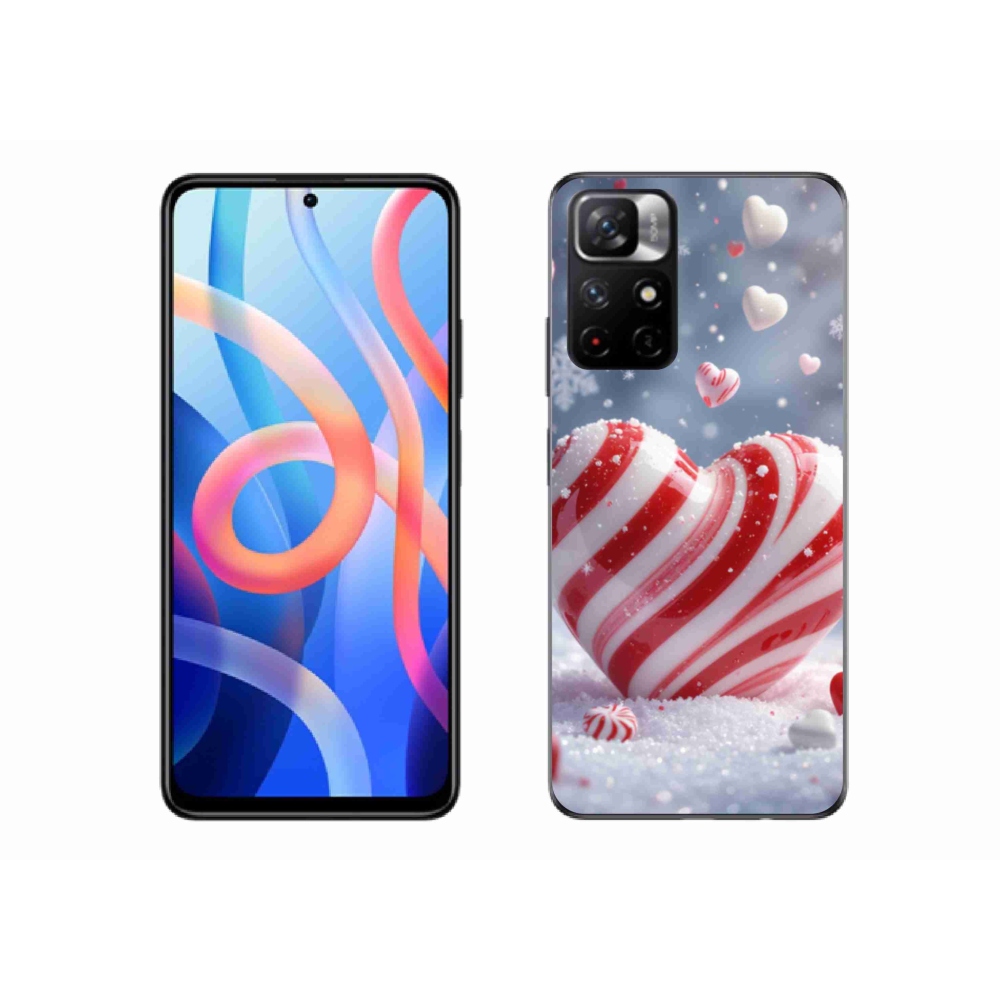 Gelový kryt mmCase na Xiaomi Poco M4 Pro 5G - sladké srdce