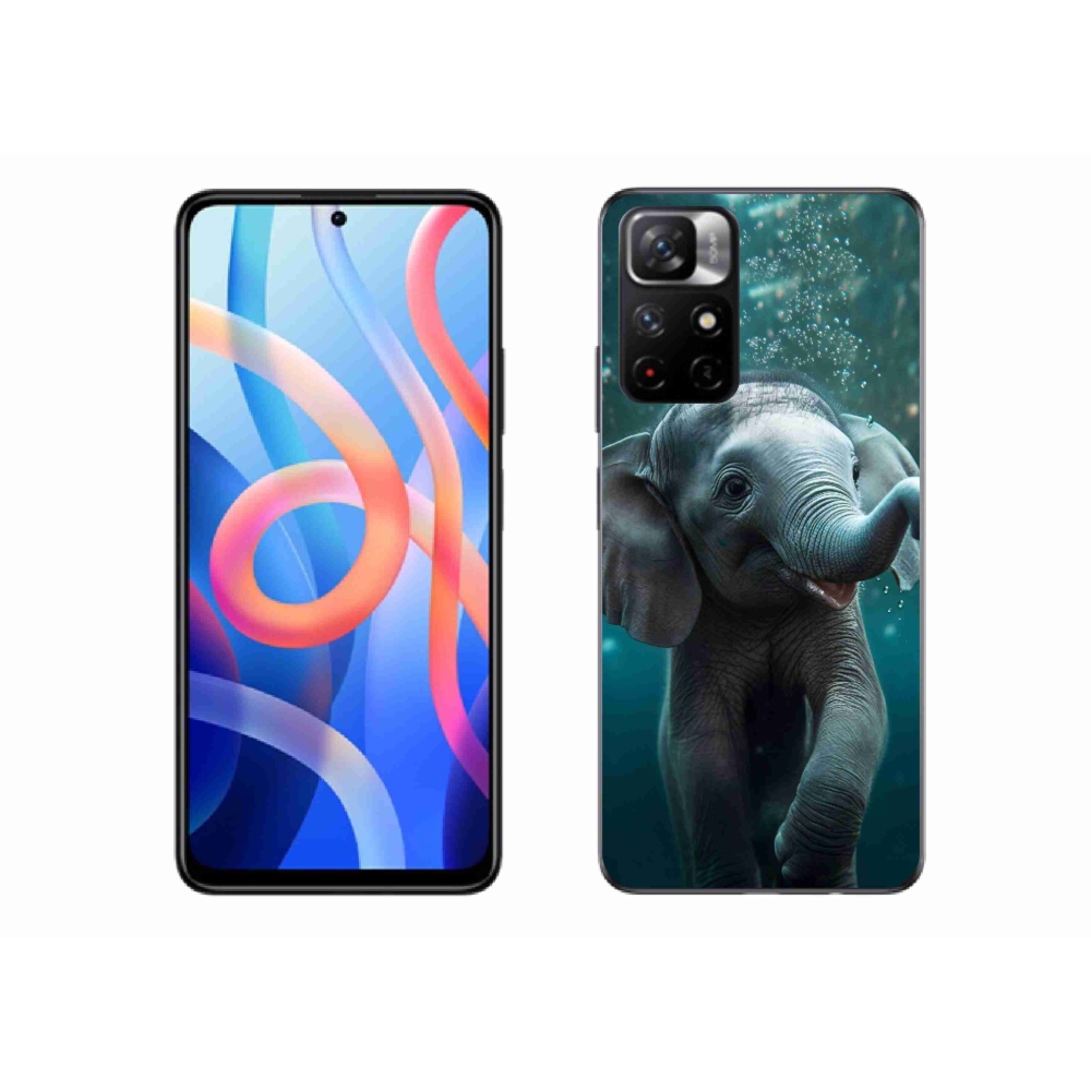 Gelový kryt mmCase na Xiaomi Poco M4 Pro 5G - slůně pod vodou