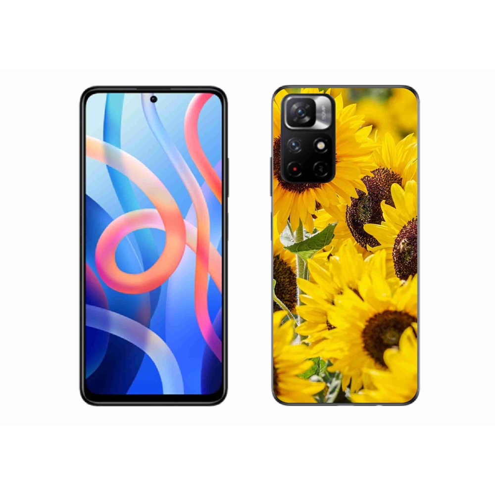 Gelový kryt mmCase na Xiaomi Poco M4 Pro 5G - slunečnice