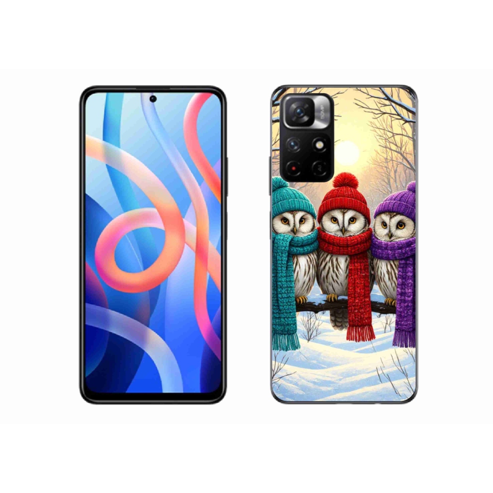 Gelový kryt mmCase na Xiaomi Poco M4 Pro 5G - soví přátelé