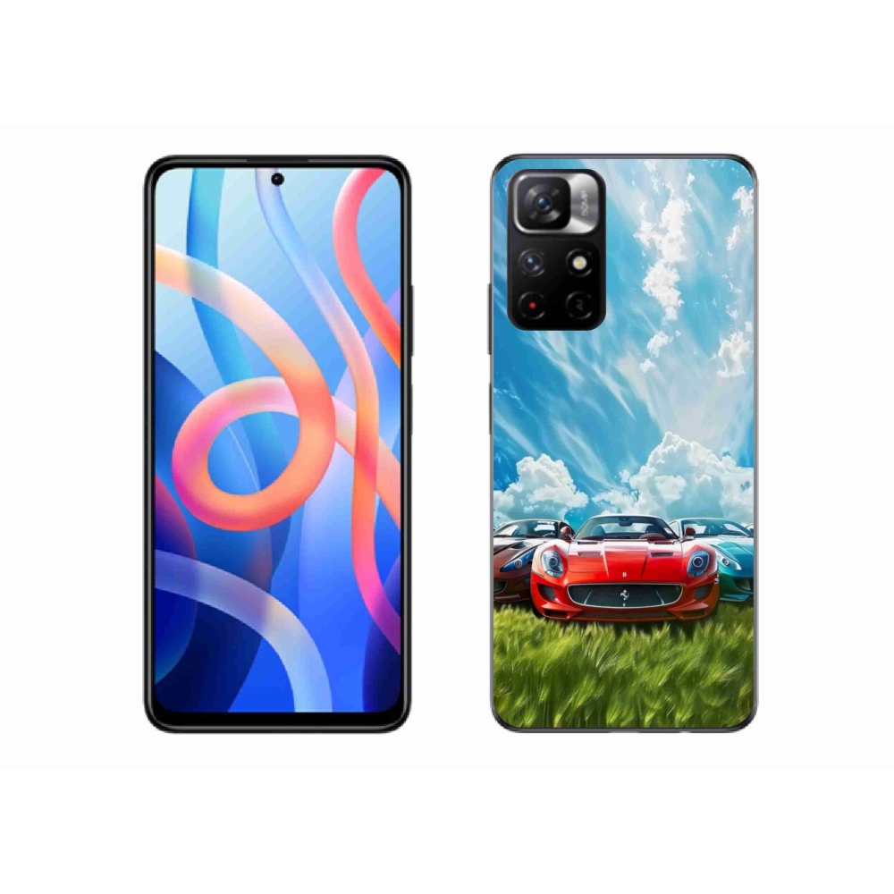 Gelový kryt mmCase na Xiaomi Poco M4 Pro 5G - sportovní vozy
