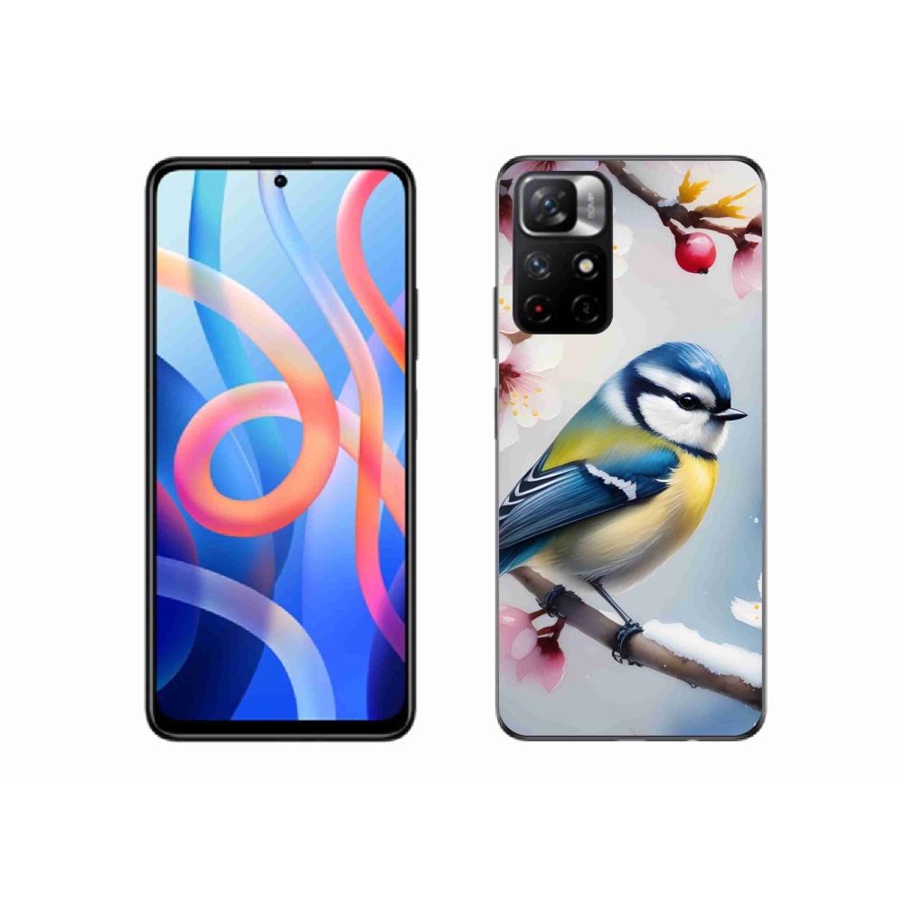 Gelový kryt mmCase na Xiaomi Poco M4 Pro 5G - sýkorka