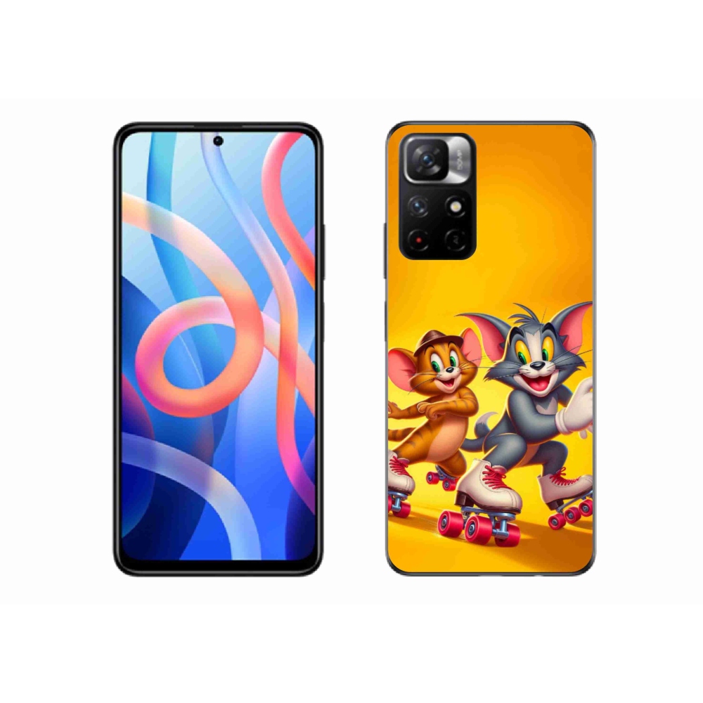 Gelový kryt mmCase na Xiaomi Poco M4 Pro 5G - tom a jerry