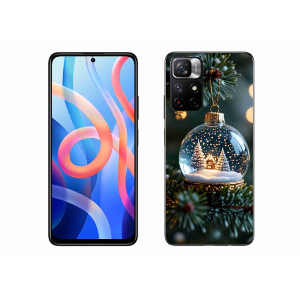 Gelový kryt mmCase na Xiaomi Poco M4 Pro 5G - vánoční koule 2